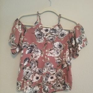 Floral off the shoulder top. Only worn once.